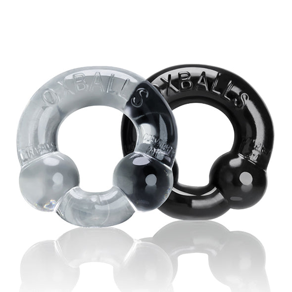 Oxballs - Ultraballs Cockring 2-pack Zwart & Transparant