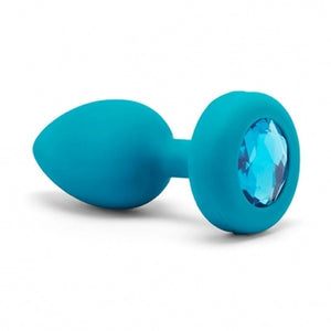 B-Vibe - Vibrerende Juwelen Plug S/M Blauw