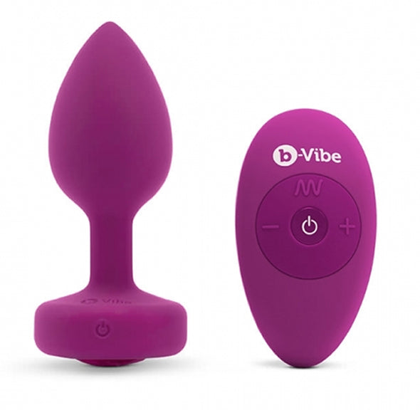 B-Vibe - Vibrerende Juwelen Plug S/M Roze