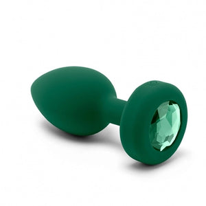 B-Vibe - Vibrerende Juwelen Plug M/L Groen