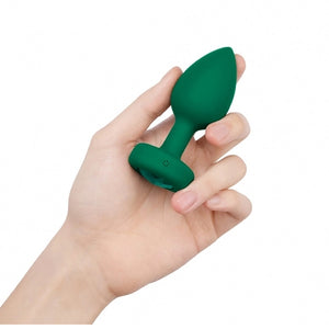 B-Vibe - Vibrerende Juwelen Plug M/L Groen