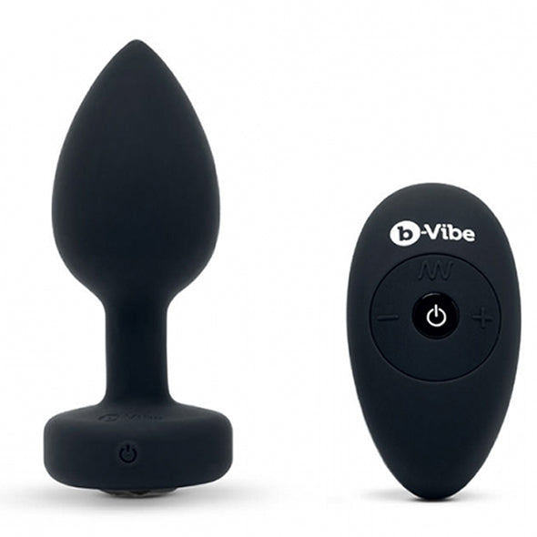 B-Vibe - Vibrerende Juwelen Plug M/L Zwart