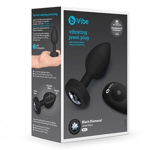 B-Vibe - Vibrerende Juwelen Plug M/L Zwart