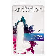 Afbeelding in Gallery-weergave laden, Addiction - Crystal Addiction 6 Inch Transparant Dong
