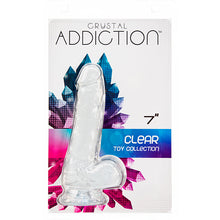 Afbeelding in Gallery-weergave laden, Addiction - Crystal Addiction 7 Inch Transparant Dong
