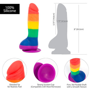 Addiction - Justin 8 Inch Regenboog