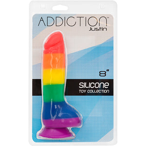 Addiction - Justin 8 Inch Regenboog