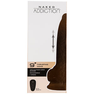 Naked Addiction - 9 Inch Thrusting Dong met Remote Vanilla