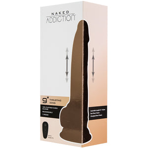 Naked Addiction - 9 Inch Thrusting Dong met Remote Vanilla