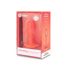 Afbeelding in Gallery-weergave laden, B-Vibe - Vibrerende Snug Plug 1 (S) Oranje
