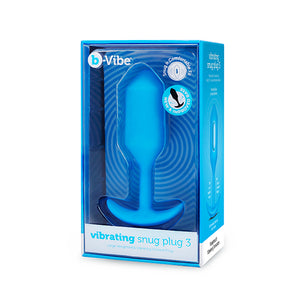 B-Vibe - Vibrerende Snug Plug 3 (L) Blauw