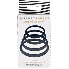 Afbeelding in Gallery-weergave laden, Sportsheets - Navy O Ring-4 Pack
