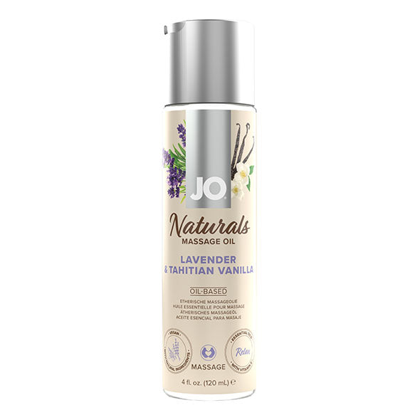 System JO - Naturals Massage Olie Lavendel & Tahitiaanse Vanille 120 ml