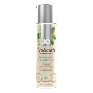 System JO - Naturals Massage Olie Pepermunt & Eucalyptus 120 ml