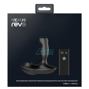 Nexus - Revo Air Remote Control Roterende Prostaat Massager met Zuigmond