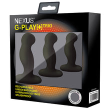 Afbeelding in Gallery-weergave laden, Nexus - G-Play Trio Plus Unisex Vibrator Pack S/M/L Zwart
