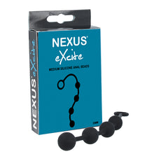 Afbeelding in Gallery-weergave laden, Nexus - Excite Medium Silicone Anal Beads Black
