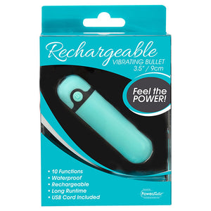 PowerBullet - Oplaadbare Vibrerende Bullet 10 Standen Teal