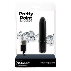 PowerBullet - Pretty Point Vibrator 10 Standen Zwart