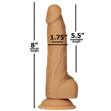 Afbeelding in Gallery-weergave laden, Naked Addiction - Dual Density Silicone Dildo Caramel 20 cm
