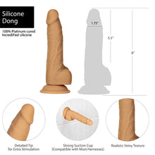 Afbeelding in Gallery-weergave laden, Naked Addiction - Dual Density Silicone Dildo Caramel 20 cm
