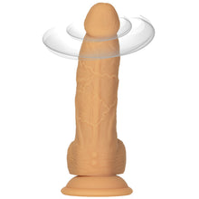 Afbeelding in Gallery-weergave laden, Naked Addiction - Roterende &amp; Vibrerende Dong met Afstandsb. Caramel 20 cm
