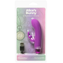 Afbeelding in Gallery-weergave laden, PowerBullet - Alice’s Bunny Vibrator 10 Standen Paars
