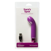 Afbeelding in Gallery-weergave laden, PowerBullet - Sara&#39;s Spot Vibrator 10 Standen Paars
