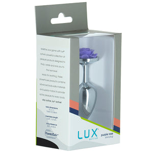 Lux Active - Metalen Butt Plug Purple Rose