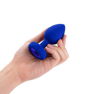 B-Vibe - Vibrating Jewel Plug L/XL Navy