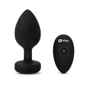 B-Vibe - Vibrating Jewel Plug XXL Black