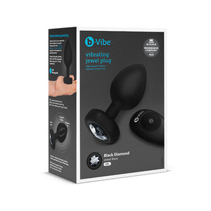 B-Vibe - Vibrating Jewel Plug XXL Black