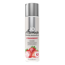 Afbeelding in Gallery-weergave laden, System Jo - Aromatix Scented Massage Oil Strawberry 120 ml
