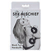 Sportsheets - Sex & Mischief Furry Handcuffs Black