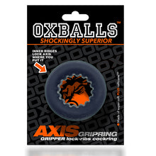 Afbeelding in Gallery-weergave laden, Oxballs - Axis Rib Griphold Cockring Black Ice
