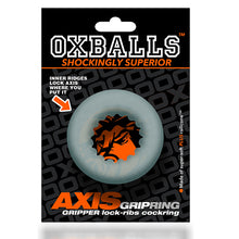 Afbeelding in Gallery-weergave laden, Oxballs - Axis Rib Griphold Cockring Clear Ice
