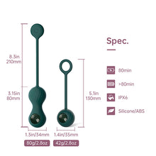 Afbeelding in Gallery-weergave laden, Magic Motion - Crystal Duo Smart Kegel Vibrator with Weight Set
