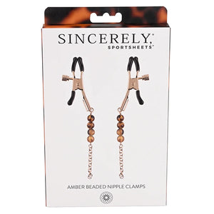 Sportsheets - Amber Beaded Nipple Clamps