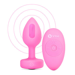 B-Vibe - Vibrerende Hartvormige Butt Plug S/M Roze