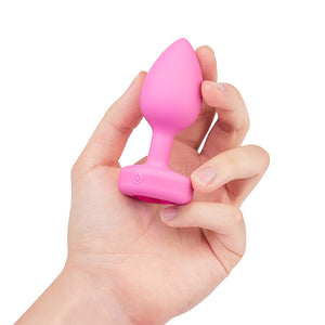 B-Vibe - Vibrerende Hartvormige Butt Plug S/M Roze