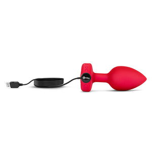 B-Vibe - Vibrerende Hartvormige Butt Plug M/L Rood