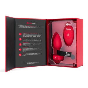 B-Vibe - Vibrerende Hartvormige Butt Plug M/L Rood