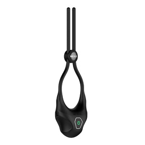 Nexus - Forge Vibrating Adjustable Lasso Silicone Cock Ring Black