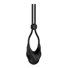 Afbeelding in Gallery-weergave laden, Nexus - Forge Vibrating Adjustable Lasso Silicone Cock Ring Black
