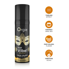 Afbeelding in Gallery-weergave laden, Orgie - Dual Vibe Pina Colada Kissable Liquid Vibrator
