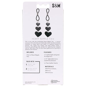 Sportsheets - Sex & Mischief Heart Nipple Ties