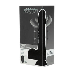 Naked Addiction - Rotating & Thrusting Vibrating Dildo with Remote 23 cm Black