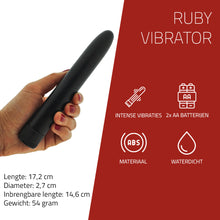 Afbeelding in Gallery-weergave laden, Erovibes Ruby Klassieke Vibrator 17 cm
