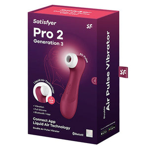 4061504051840 Satisfyer Pro 2 Generation 3 Luchtdruk Vibrator Liquid Air Met App Voordeelpakket (NEW)