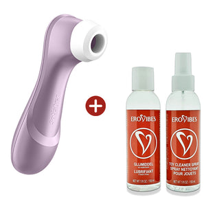 4061504009872 Satisfyer Pro 2 Luchtdruk Vibrator Violet Voordeelpakket (NEW)